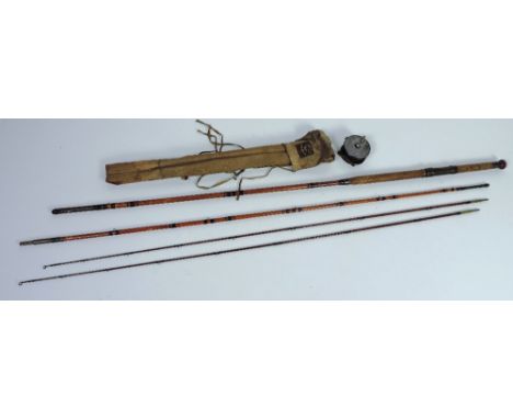 Antique Wards Thoroughbred model bamboo fly rod + extra tip; 9'5