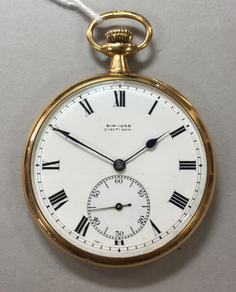 18ct gold pocket watch for sale