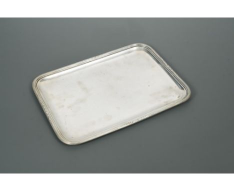 A George V silver dressing table tray made for Cartier, by Maison Puiforcat, with French maker's and silver standard marks, s