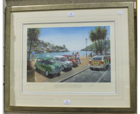 After Tony Smith, (20th century contemporary), 'An Italian Job', a photolithographic coloured print, signed and numbered 184/
