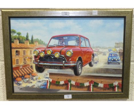 After Tony Smith, (20th century contemporary), 'The Italian Job - Going For Gold', a giclée coloured print on board, signed a