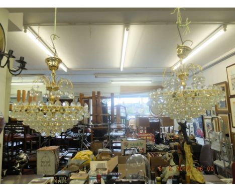 A Swarovski crystal chandelier