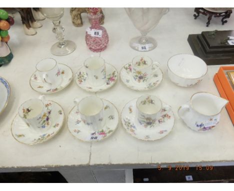 A part Royal Worcester coffee set