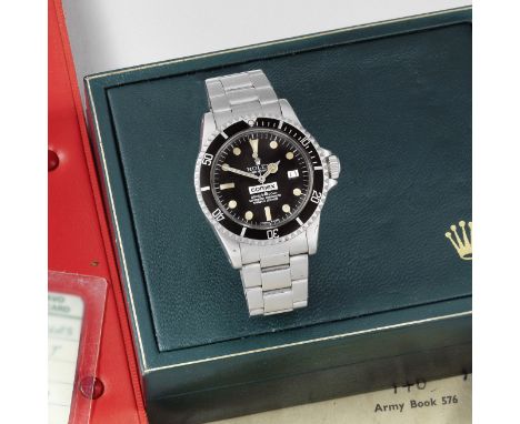 Rolex. A very rare stainless steel automatic calendar bracelet watchModel: Comex Sea DwellerReference: 1665 Date: Circa 1979M
