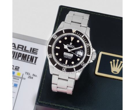 Rolex. An extremely rare stainless steel automatic calendar bracelet watchModel: Comex SubmarinerReference: 16800Date: Circa 