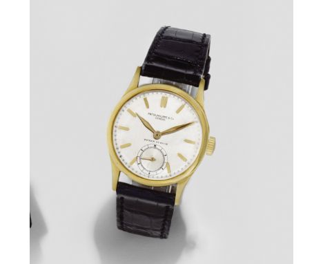 Patek Philippe. A fine and rare double signed 18K gold manual wind wristwatch retailed by Beyer ZurichReference: 96Date: Sold