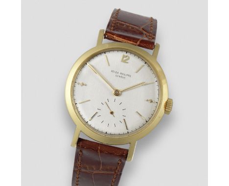 Patek Philippe. A fine 18K gold manual wind wristwatchModel: CalatravaReference: 2458Date: Sold 9th June 1952Movement: 18-jew