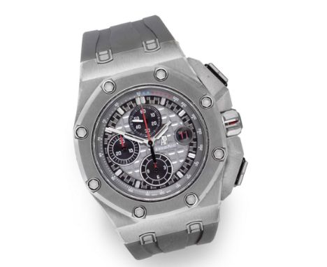 Audemars Piguet. A Limited Edition titanium and ceramic automatic calendar chronograph wristwatchModel: Royal Oak OffShore Mi