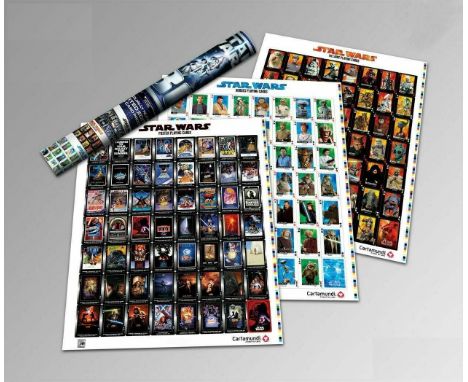 STAR WARS PLAYING CARD PROOF SHEETS POSTERS UNCUT SET CARTA MUNDI LIMITED EDITION