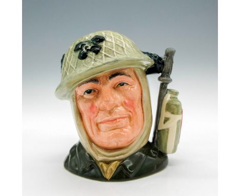 Variation Two. Army steel helmet with netting; khaki tunic; red patch on canteen. Commissioned by the British Toby in a limit