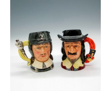 Style Two, silver, black, and cream coloration. Commissioned by Lawleys By Post, Charles I (1600-1649) and his companion jug,
