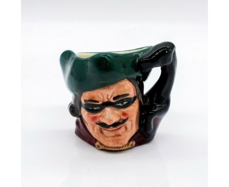 Style Two, neck and head of horse handle. Green tricorn; black mask over the eyes, red jacket. Dick Turpin (1705 - 1739) join