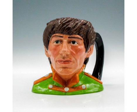 Green tunic; orange collar and epaulettes. George Harrison (1943 - 2001) played guitar and wrote songs for the Beatles. Upon 