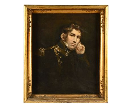 English School 19th century, portrait of a Naval Officer head and shoulders, oil on canvas.  76 x 64 cm. (see illustration). 