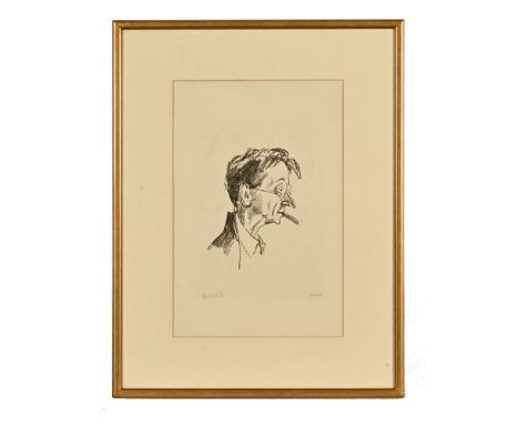 Emil Orlik (1870-1932), portrait of Alexander Von Zemilsky, signed and inscribed with title in pencil, lithograph.  36 x 23 c