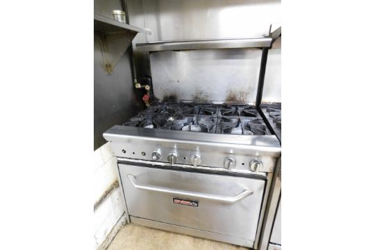 Tri Star Commercial Combination 6 Eye Gas Range W Electric Oven