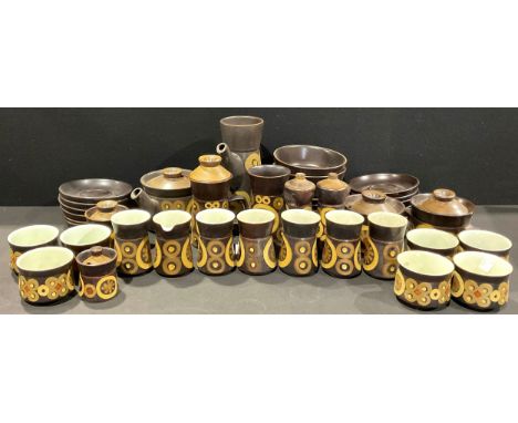 A Denby Arabesque pattern part dinner and tea/coffee set 