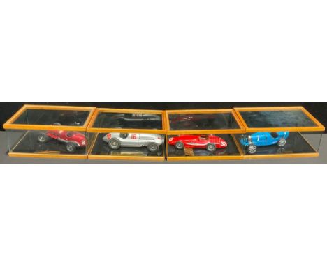 Revival, Italy - a collection of kit-built scale model cars, 1936 Alpha Romeo P3; Maserati 250F; Mercedes Benz W163; CMC Buga