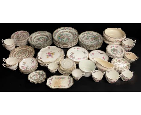Ceramics - an extensive dinner service, Bridgwood Indian Tree pattern; another, Paragon Bird in Paradise pattern (qty)
