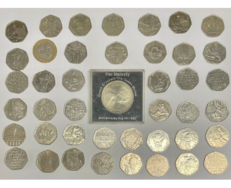 A collectable 50p piece, Diversity Built Britain, 2010; others, Battle of Hastings 1066, 2016; 1918 Respect of the People Act