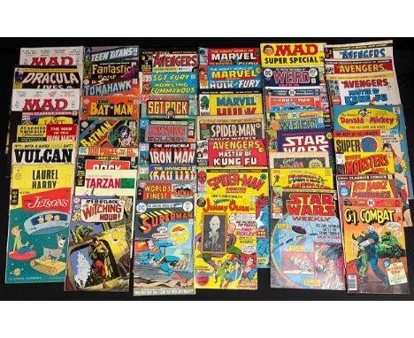 Silver Age Comics - Batman DC, Sept. No. 205; Tomahawk DC, Apr. no. 121, Neal Adams; others, Fantastic Four, Iron Man, Teen T