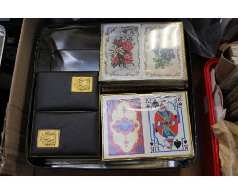 Vintage playing cards, 10 set including Platnik, Waddingtons etc