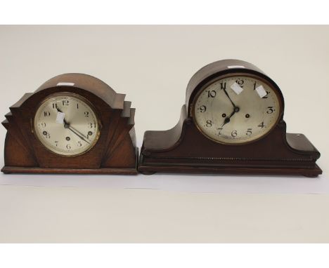 A 1930's Westminster chime mantle clock - Cope &amp; Co Clockmakers, Nottingham together with a Junghans Wurttemberg 19th Cen