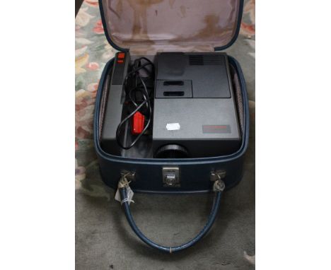An Antler vanity case with a Hanimex automatic projector (2)