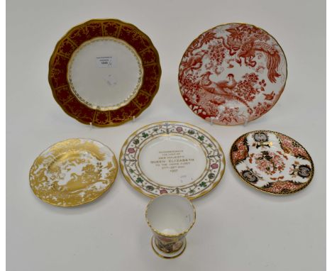 Derby ceramics Art Studios 'Hamilton Imari' Royal Crown Derby 'Old Aves', New York commission etc plates (6) 