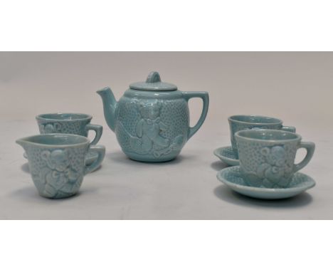 Children's teddy bear tea service