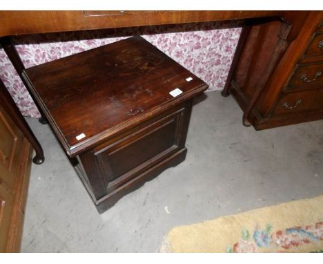 A mahogany commode.