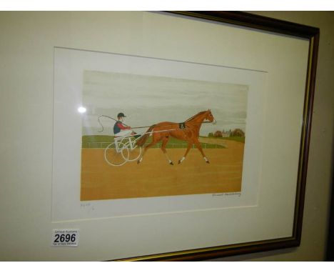 A Vincent Haddelsey (1934-2010) limited edition lithographic print 49/50, entitled 'The Trotter', pencil signed and numbered.