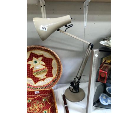 An anglepoise lamp