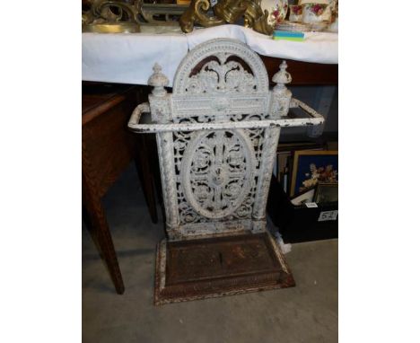 A good cast iron stick/umbrella stand.