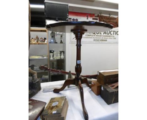 A tripod table.
