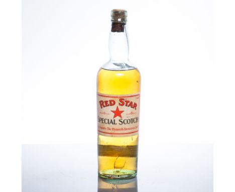 RED STAR
Scotch Whisky bottled by The Plymouth Breweries, Ltd. Driven cork without capsule. Full bottle size, no capacity or 