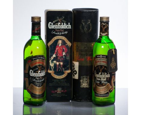 GLENFIDDICH SPECIAL OLD RESERVE CLAN SUTHERLAND
Pure Malt Scotch Whisky. 75cl, 40% volume, in decorative tin. 
GLENFIDDICH OV