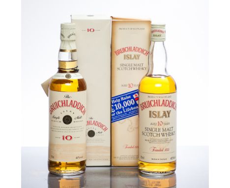 BRUICHLADDICH AGED 10 YEARS
Islay Single Malt Scotch Whisky. 70cl, 40% volume, in carton. 
BRUICHLADDICH AGED 10 YEARS
Islay 