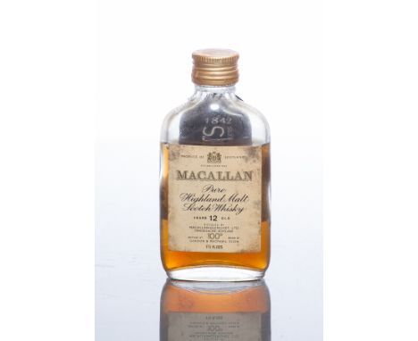 MACALLAN 12 YEARS OLD
Pure Highland Malt Scotch Whisky, distilled by Macallan-Glenlivet Ltd, bottled by Gordon & Macphail. 1 