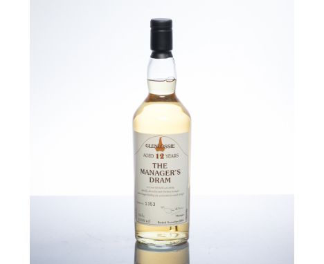 GLENLOSSIE 12 YEARS OLD MANAGER'S DRAM
Single Malt Scotch Whisky, bottled November 2004. Bottle No. 1353. 70cl, 55.5% volume.