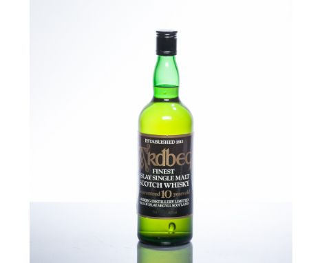 ARDBEG 10 YEARS OLD 
Islay Single Malt Scotch Whisky. (Pre Glenmorangie ownership bottling.) 75cl, 40% volume. 
