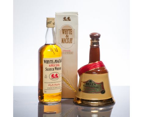 WHYTE & MACKAY SPECIAL
Blended Scotch Whisky. 75cl, 40% volume, in carton. 
BELL'S DECANTER
Blended Scotch Whisky in ceramic 