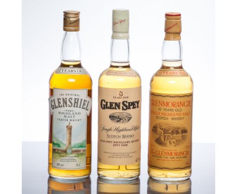 GLEN SPEY 8 YEAR OLD
Single Highland Malt Whisky. 75cl, 40% volume.
GLENMORANGIE 10 YEAR OLD
Single Highland Malt Whisky. 75c