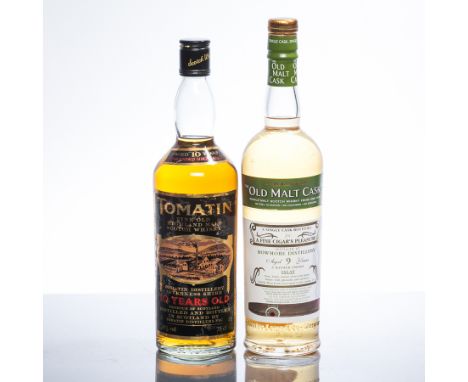 BOWMORE AGED 9 YEARS  OLD MALT CASK
Single Cask Islay Scotch Whisky, fully matured in one refill hogshead. One of 354  bottle