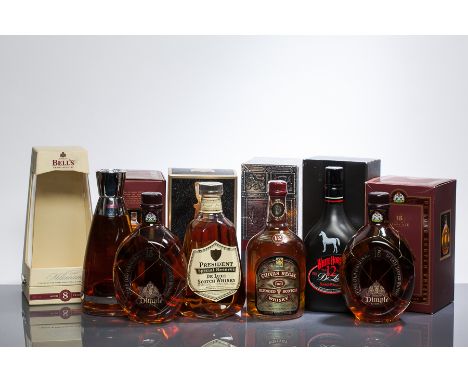 PRESIDENT SPECIAL RESERVE
Blended Scotch Whisky. 750ml, 43% volume, in carton. 
WHITE HORSE AGED 12 YEARS
Blended Scotch Whis