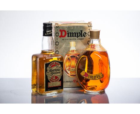 ABERLOUR - GLENLIVET 12 YEARS OLD
Pure Malt Scotch Whisky. 75cl, 40% volume. 
DIMPLE 12 YEARS OLD
Blended Scotch Whisky. 75cl