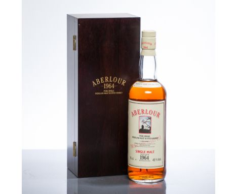 ABERLOUR 1964 
Pure Single Highland Malt Scotch Whisky. 25 years old, bottled in 1989. 
75cl. 43% volume, in wooden presentat