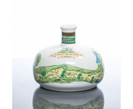 MCGIBBON'S MASTER RESERVE
Blended Scotch Whisky in round ceramic decanter with map of The Old Course, St Andrews. 700ml, 43% 