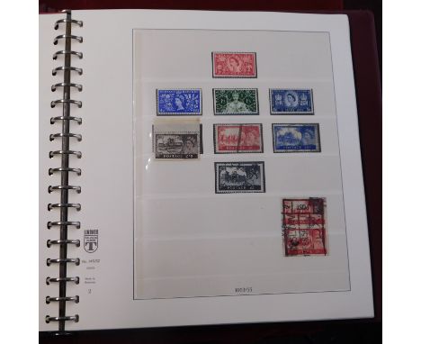 Great Britain 1953-1969 Linder Album with u/m and used Machins and commemoratives, few regionals