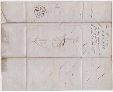 Great Britain 1836 Postal History EL dated 15 Oct 1836, posted within Edinburgh. Manuscript 1 black framed 8AM/17OCT/1836 can